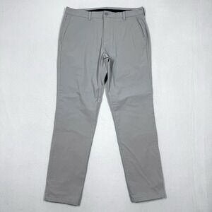 Vineyard Vines On The Go Pants Men 33x32 Performance Golf Chino Coastal Grey